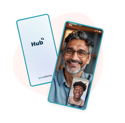 Lyra wellbeing Hub App Screen